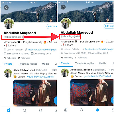 How To Change Twitter username/handle
